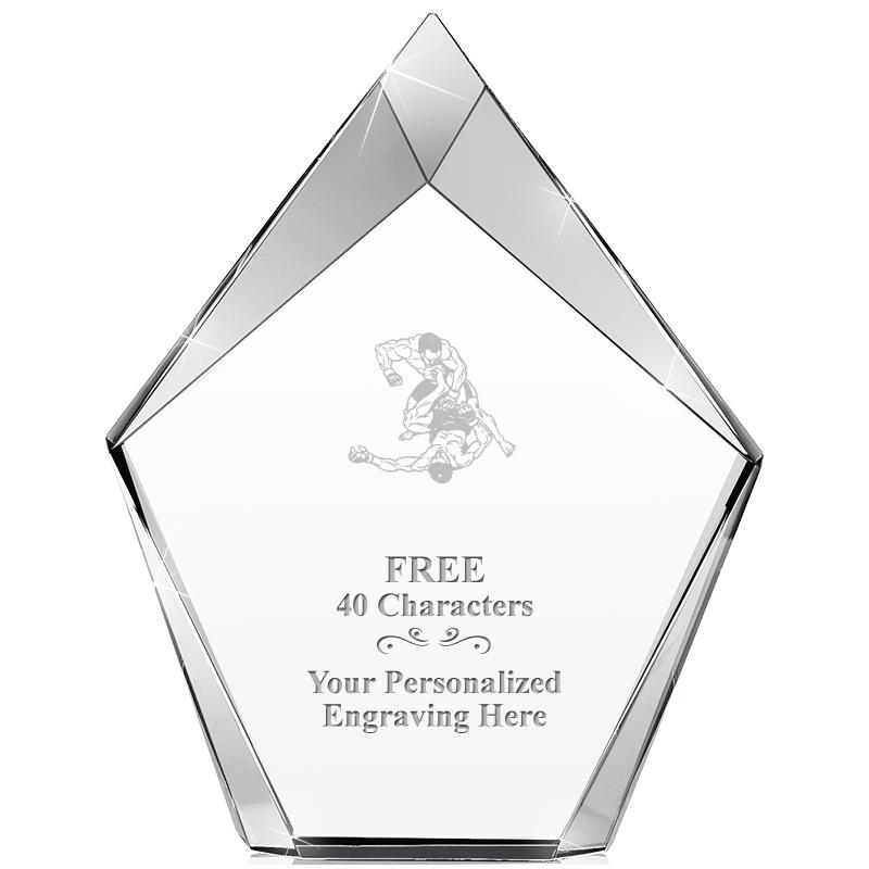 8" VERTEX PRISM CRYSTAL