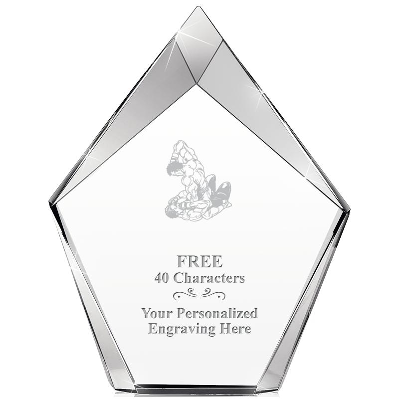 8" VERTEX PRISM CRYSTAL