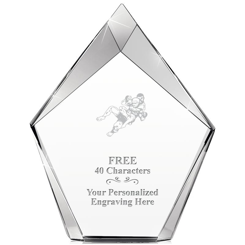 8" VERTEX PRISM CRYSTAL