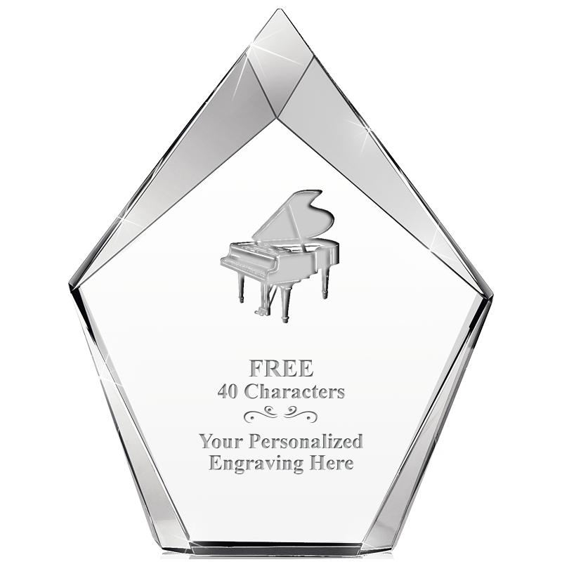 8" VERTEX PRISM CRYSTAL