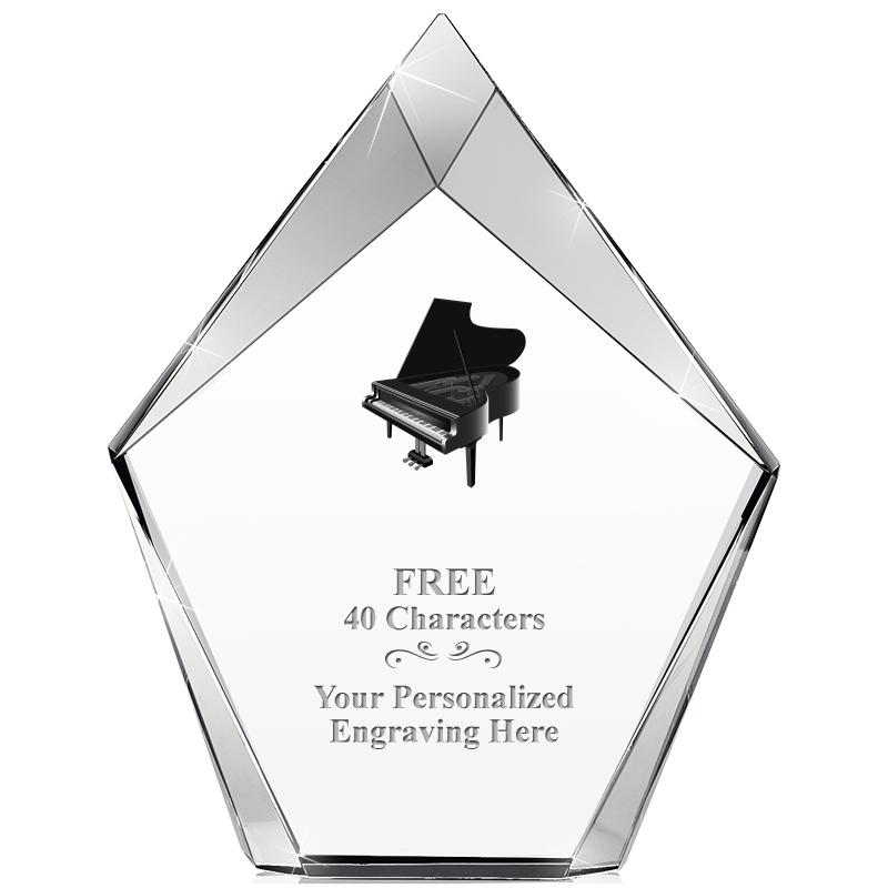 8" VERTEX PRISM CRYSTAL