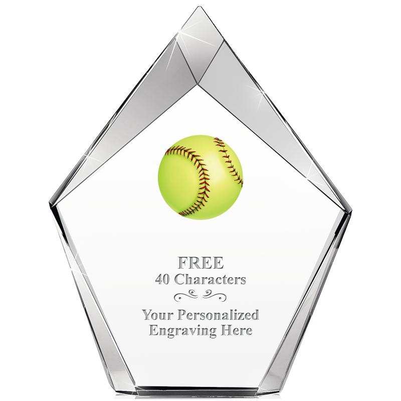 8" VERTEX PRISM CRYSTAL