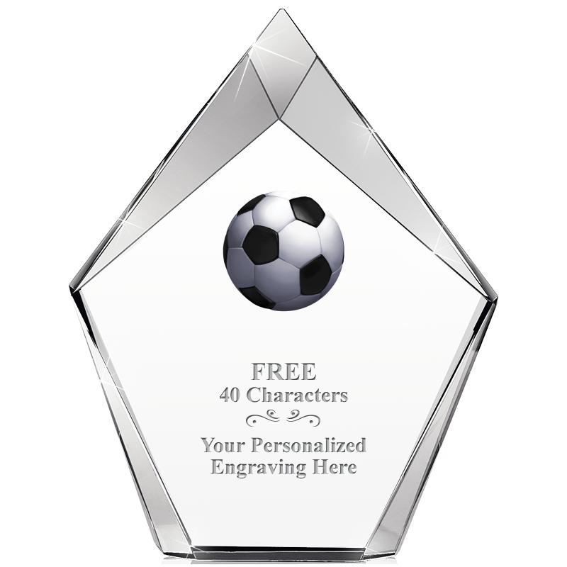 8" VERTEX PRISM CRYSTAL