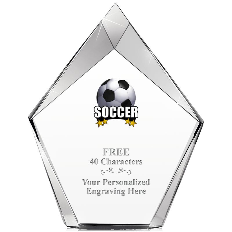 8" VERTEX PRISM CRYSTAL