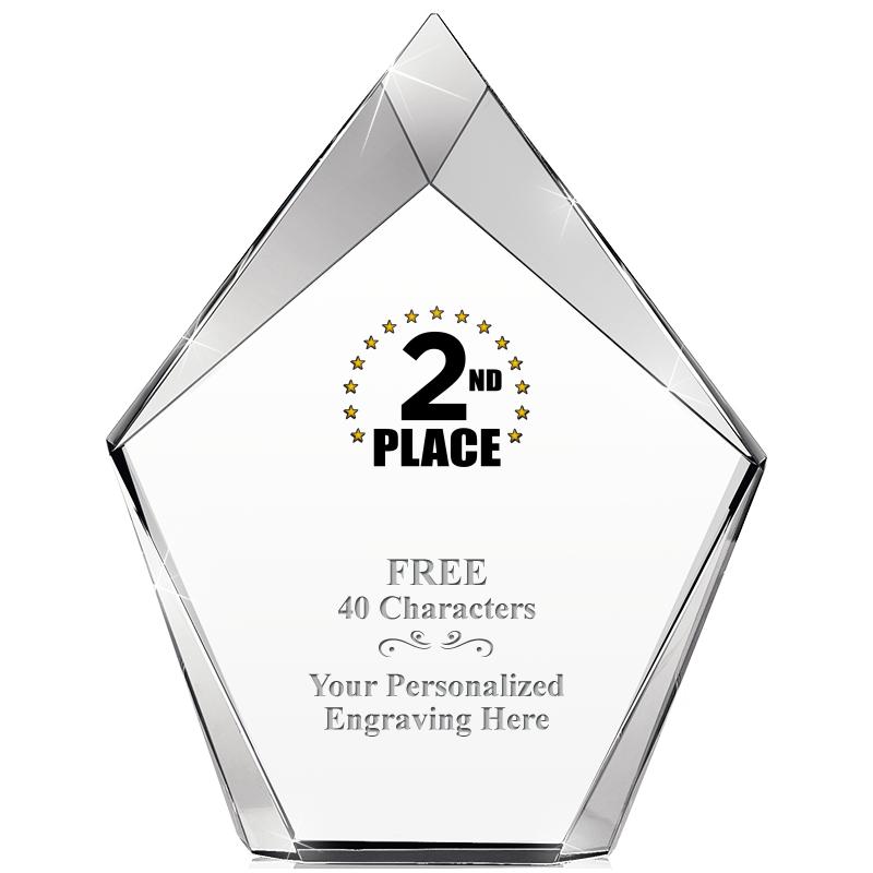 8" VERTEX PRISM CRYSTAL