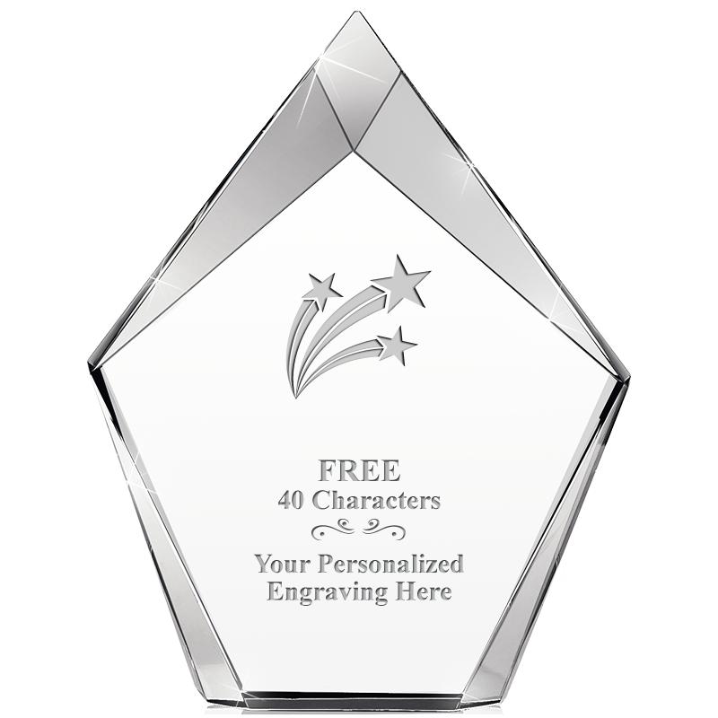 8" VERTEX PRISM CRYSTAL