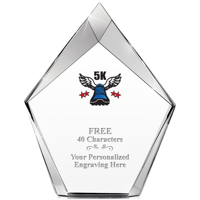 8" VERTEX PRISM CRYSTAL