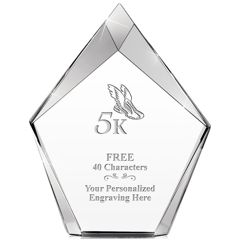 8" VERTEX PRISM CRYSTAL