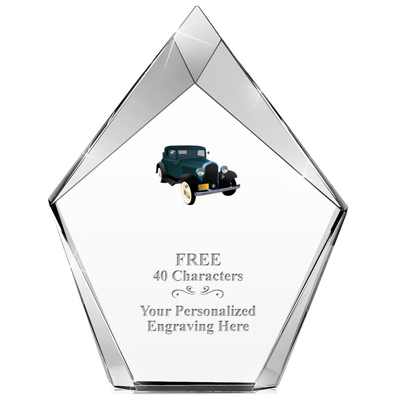 8" VERTEX PRISM CRYSTAL