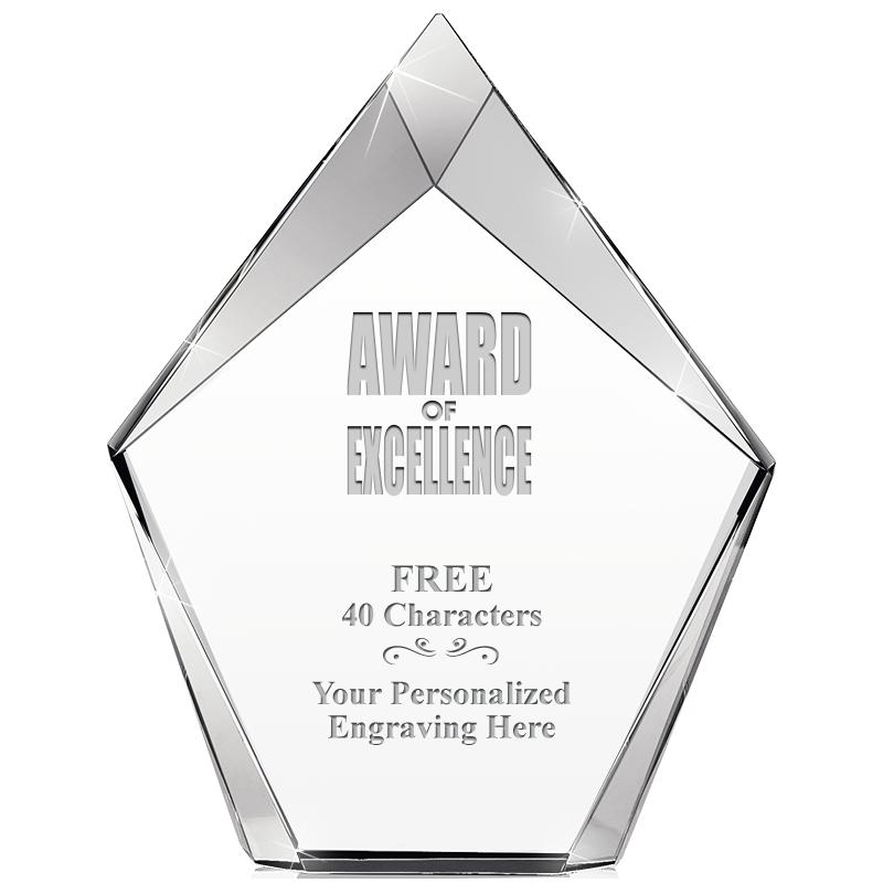 8" VERTEX PRISM CRYSTAL