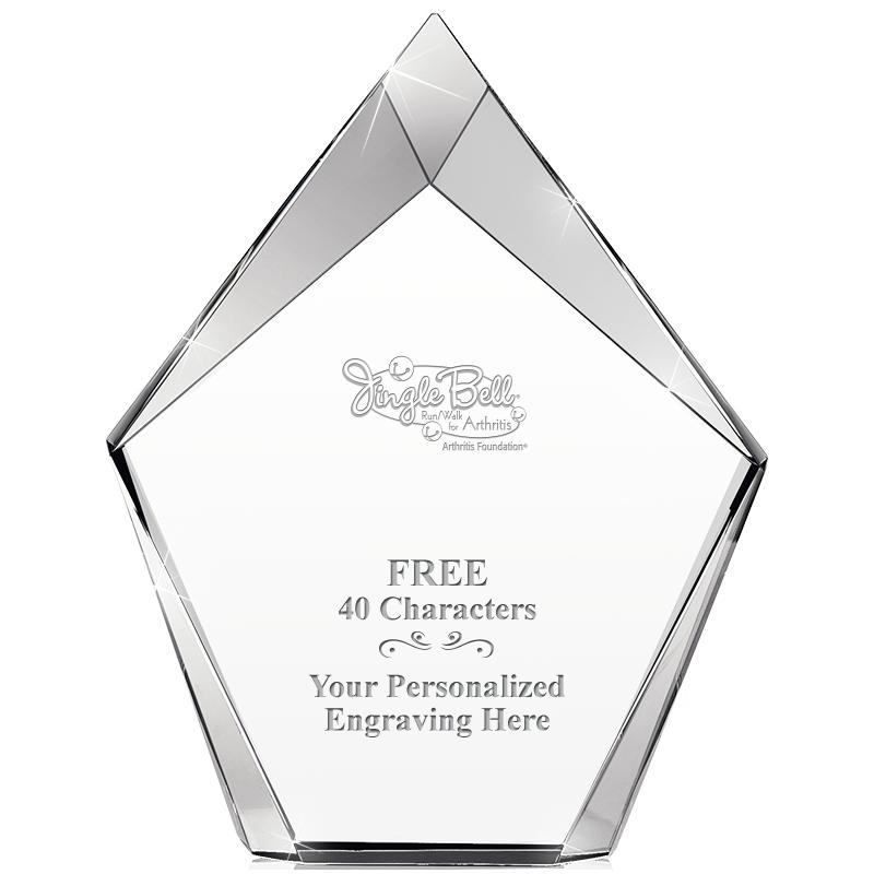 8" VERTEX PRISM CRYSTAL