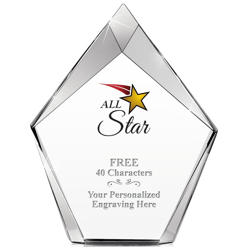 8" VERTEX PRISM CRYSTAL