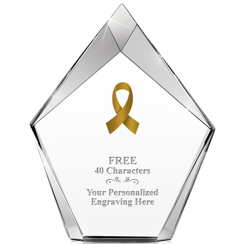 8" VERTEX PRISM CRYSTAL