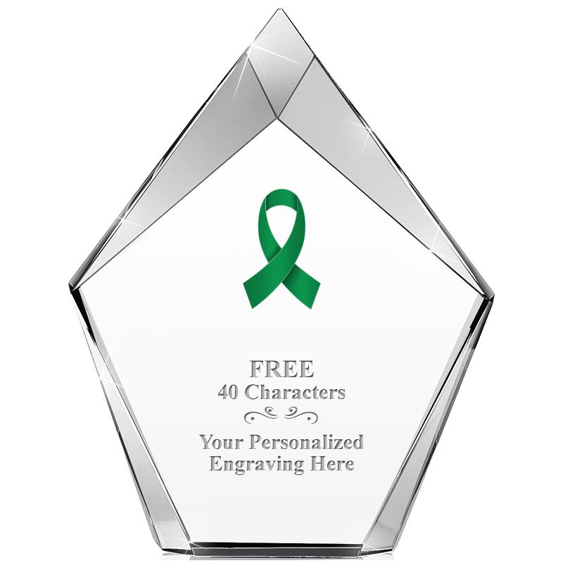 8" VERTEX PRISM CRYSTAL