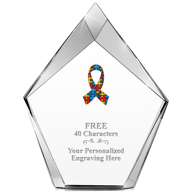 8" VERTEX PRISM CRYSTAL