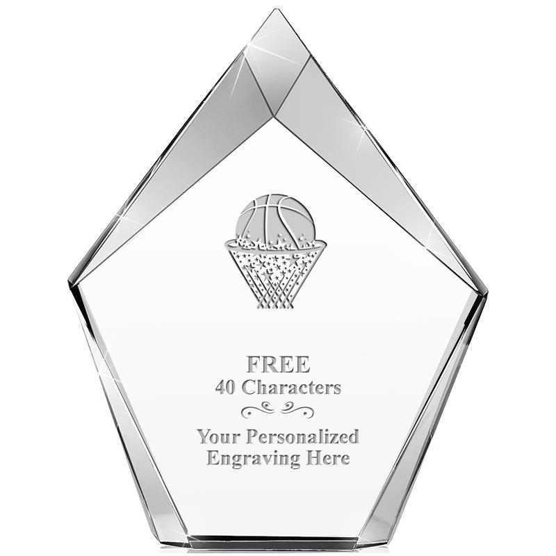 8" VERTEX PRISM CRYSTAL