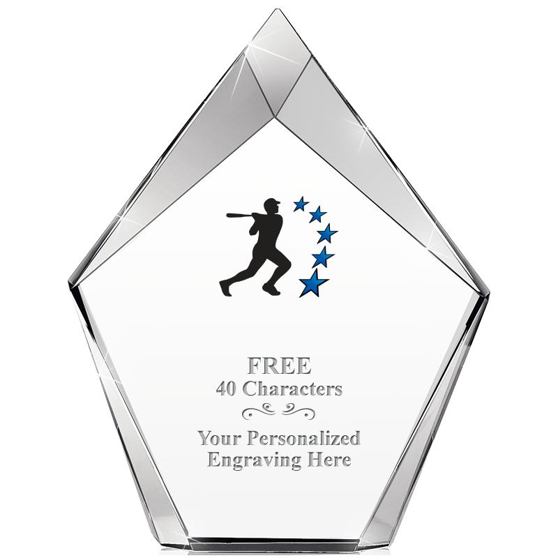 8" VERTEX PRISM CRYSTAL