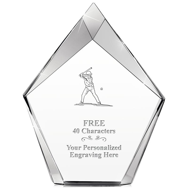 8" VERTEX PRISM CRYSTAL