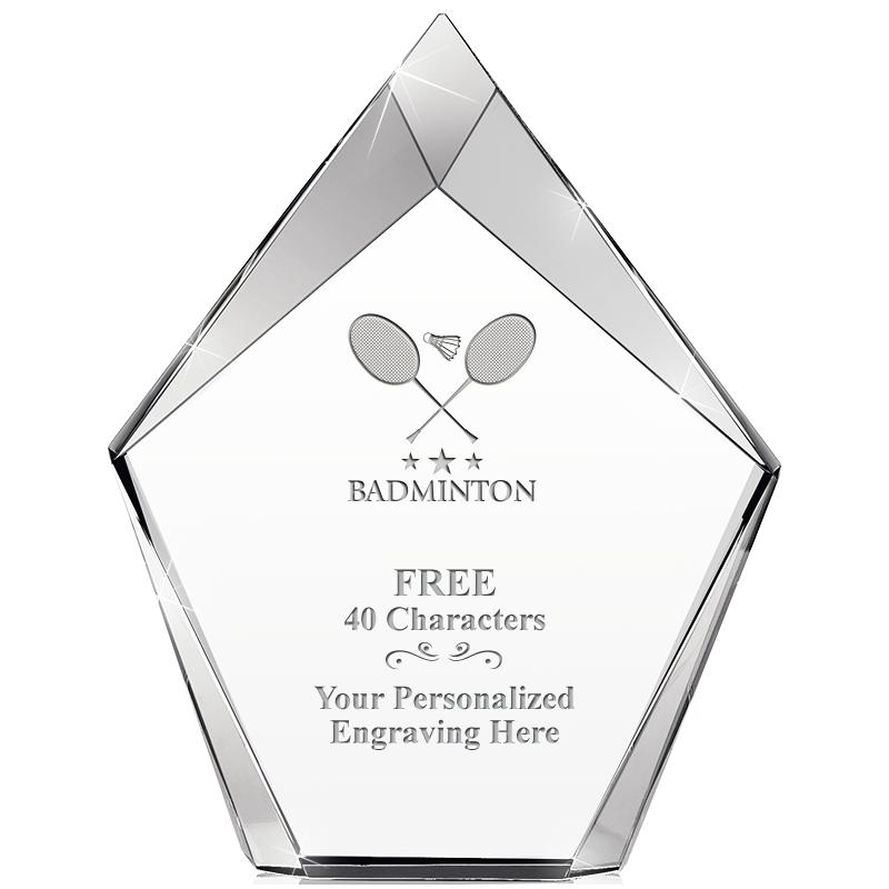 8" VERTEX PRISM CRYSTAL