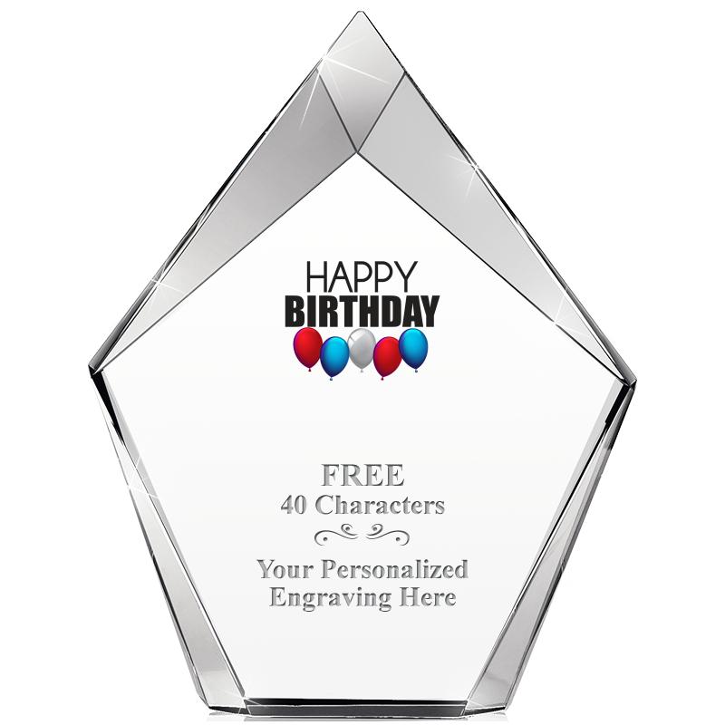 8" VERTEX PRISM CRYSTAL