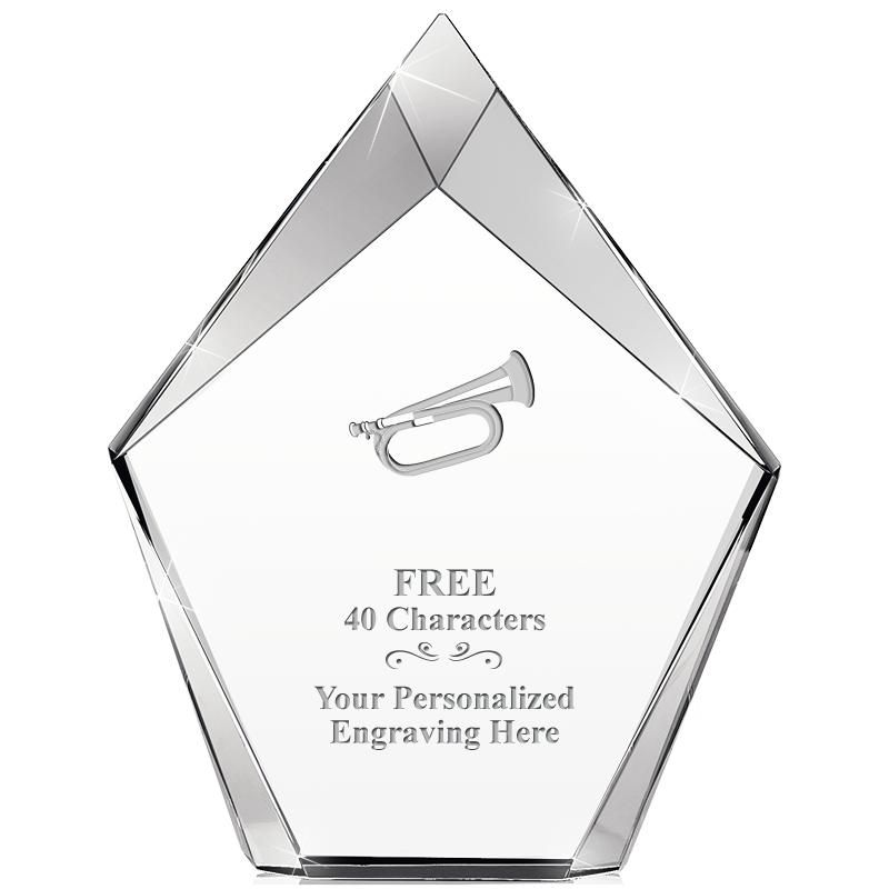 8" VERTEX PRISM CRYSTAL