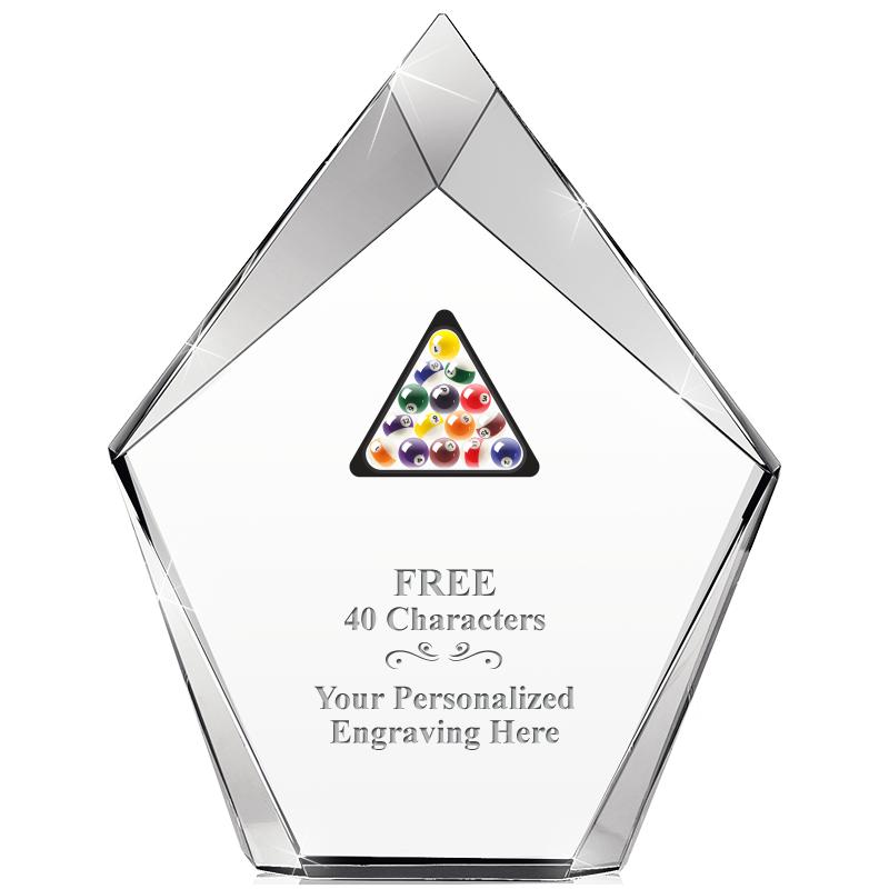 8" VERTEX PRISM CRYSTAL