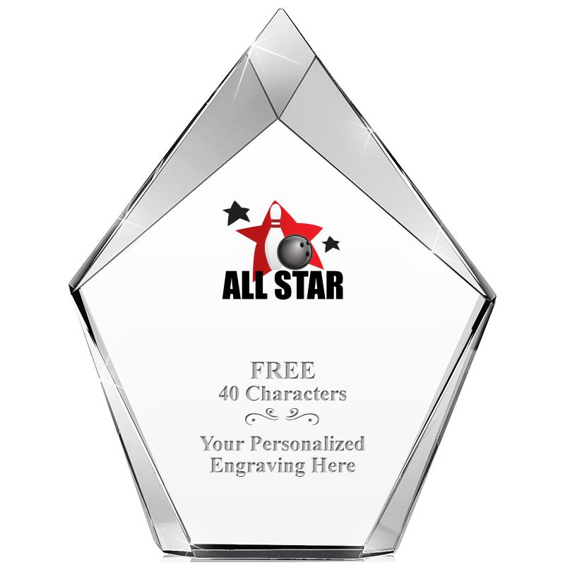 8" VERTEX PRISM CRYSTAL