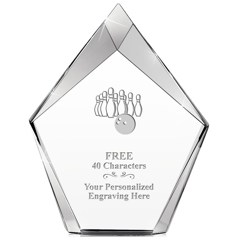 8" VERTEX PRISM CRYSTAL