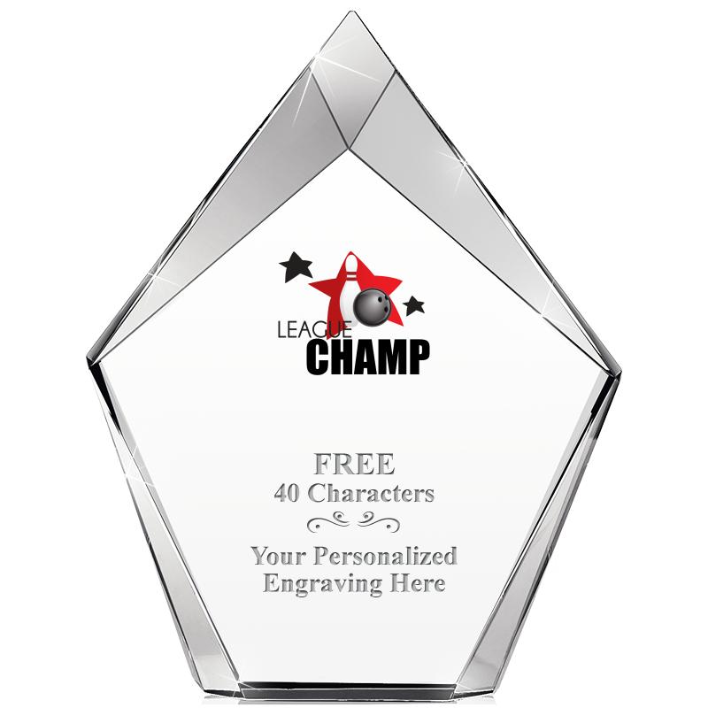 8" VERTEX PRISM CRYSTAL