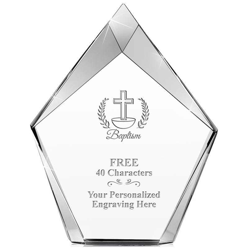 8" VERTEX PRISM CRYSTAL