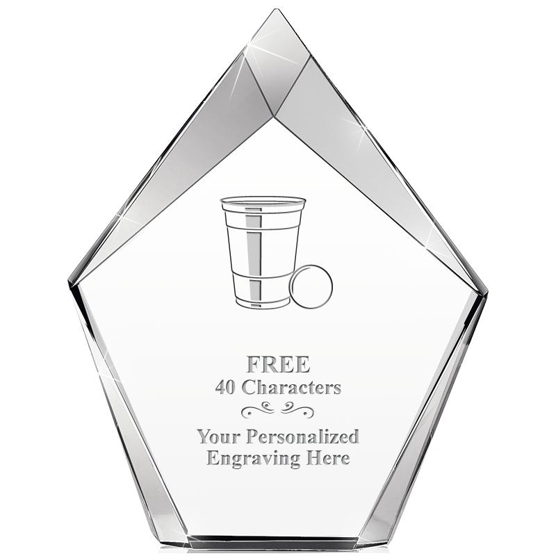 8" VERTEX PRISM CRYSTAL