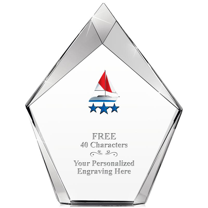 8" VERTEX PRISM CRYSTAL