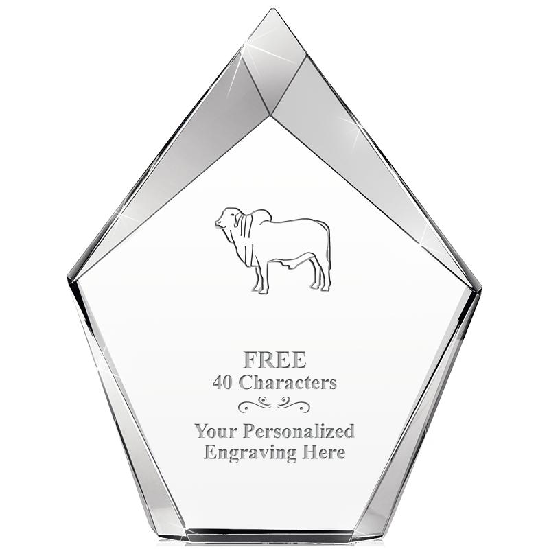 8" VERTEX PRISM CRYSTAL