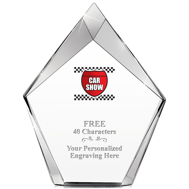 8" VERTEX PRISM CRYSTAL