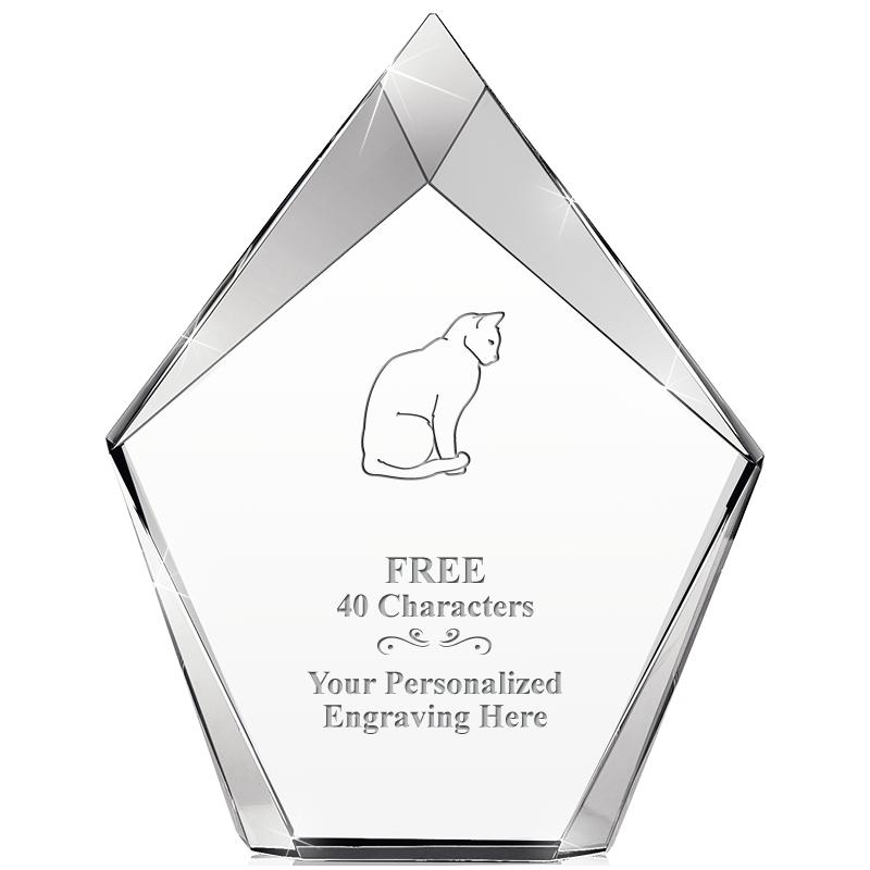 8" VERTEX PRISM CRYSTAL