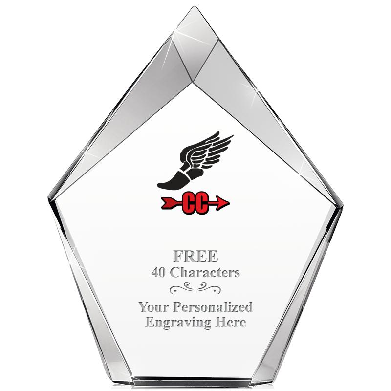 8" VERTEX PRISM CRYSTAL