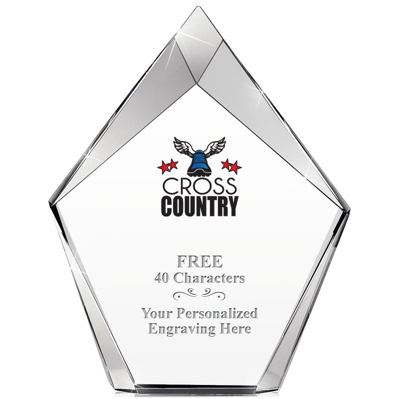 8" VERTEX PRISM CRYSTAL