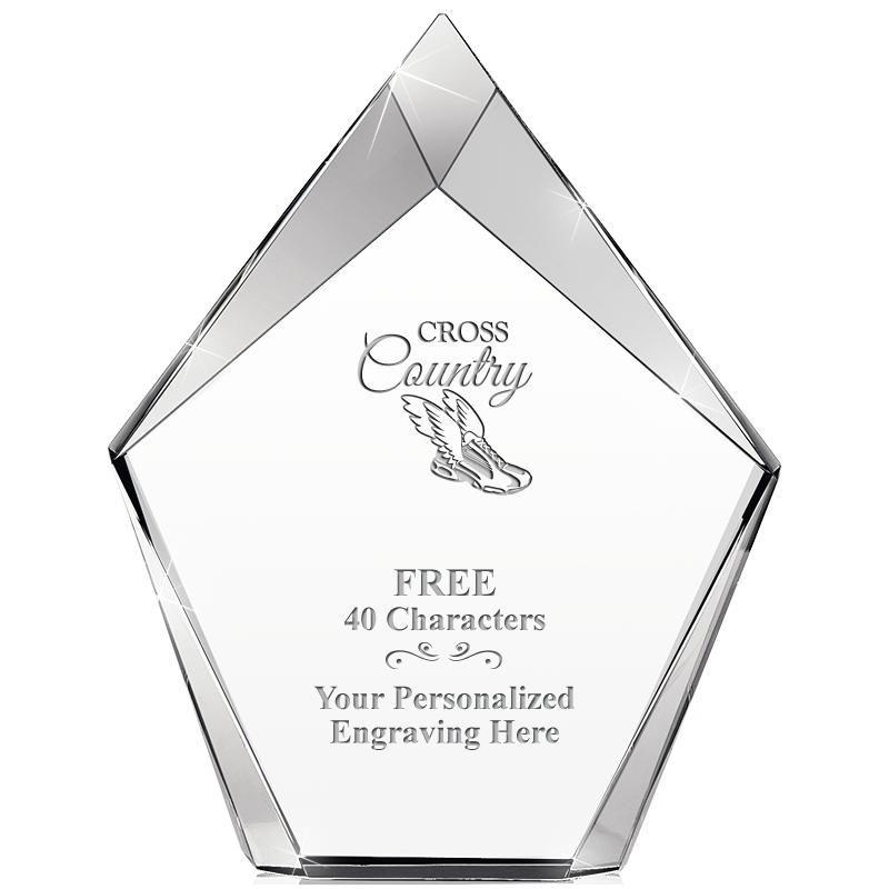 8" VERTEX PRISM CRYSTAL