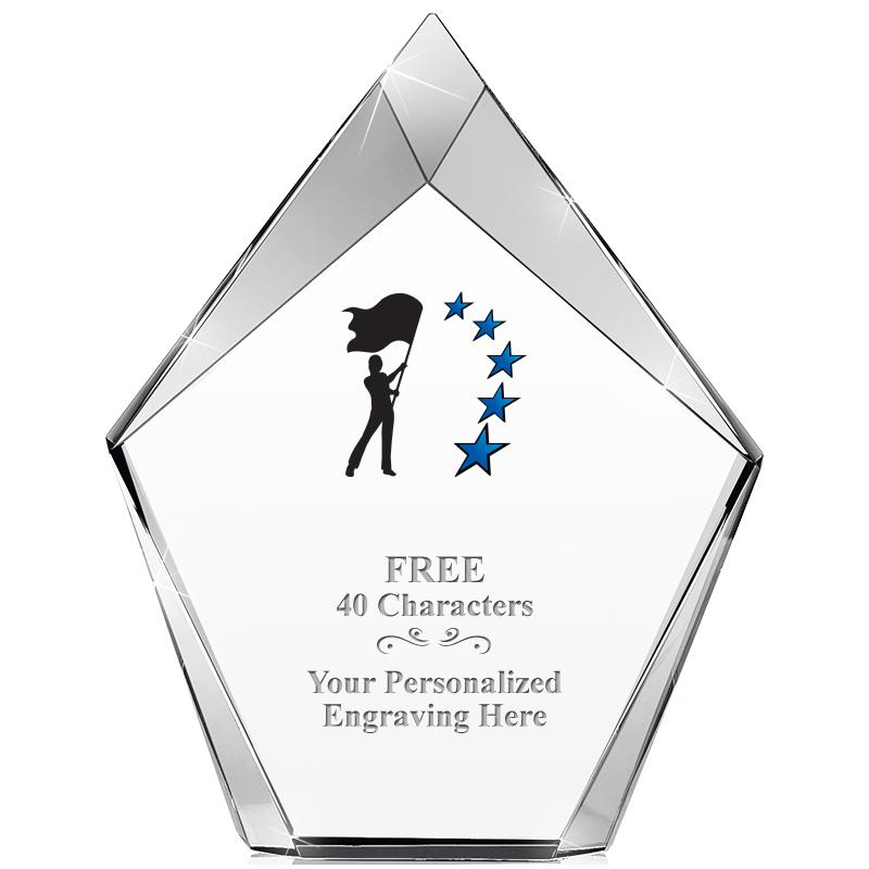 8" VERTEX PRISM CRYSTAL