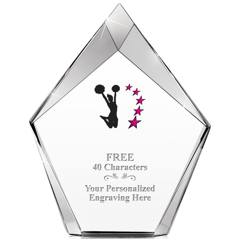 8" VERTEX PRISM CRYSTAL