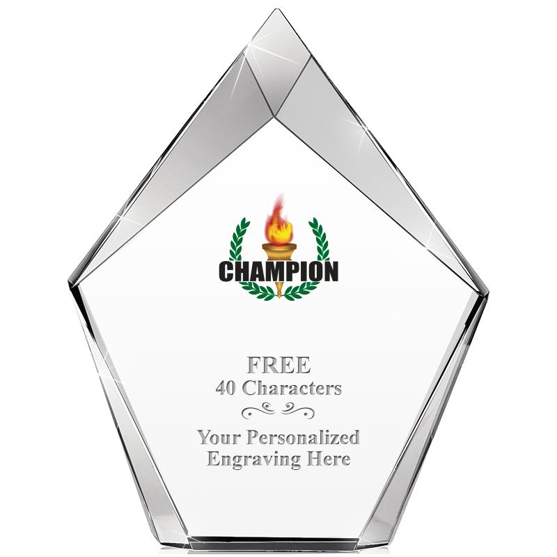 8" VERTEX PRISM CRYSTAL