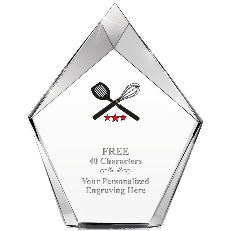 8" VERTEX PRISM CRYSTAL