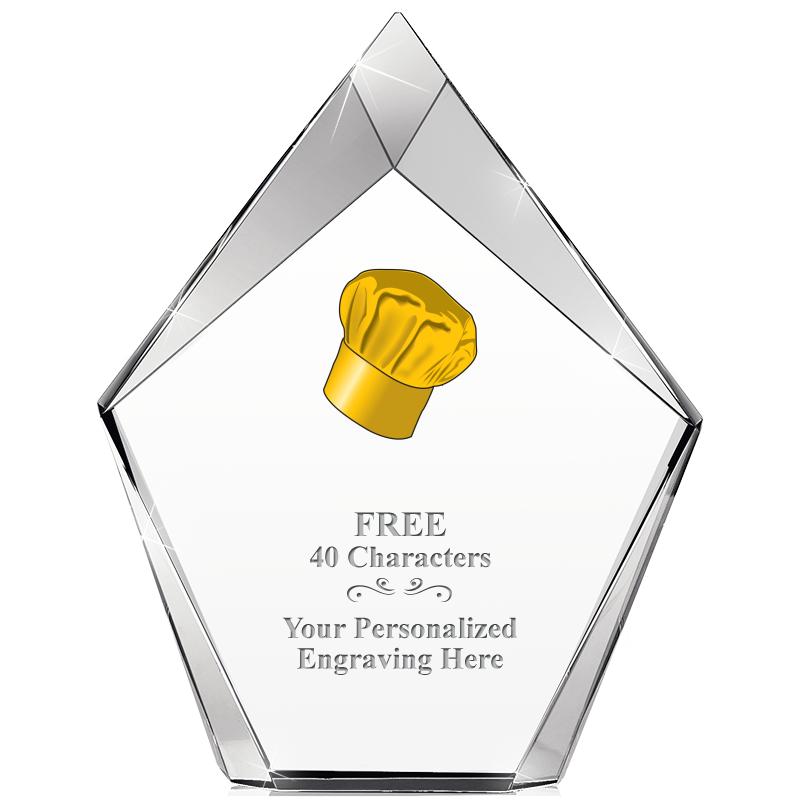 8" VERTEX PRISM CRYSTAL