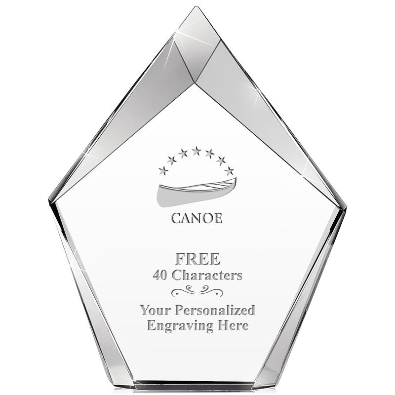 8" VERTEX PRISM CRYSTAL