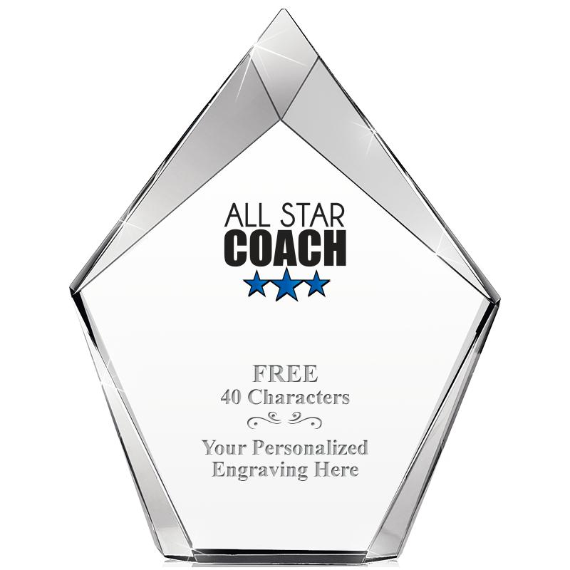 8" VERTEX PRISM CRYSTAL