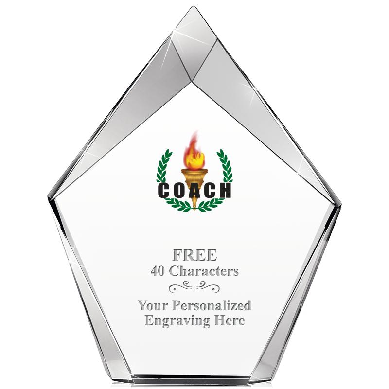 8" VERTEX PRISM CRYSTAL