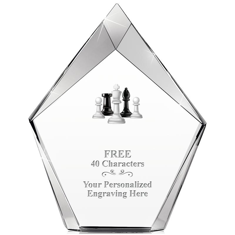 8" VERTEX PRISM CRYSTAL