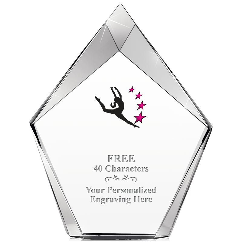 8" VERTEX PRISM CRYSTAL