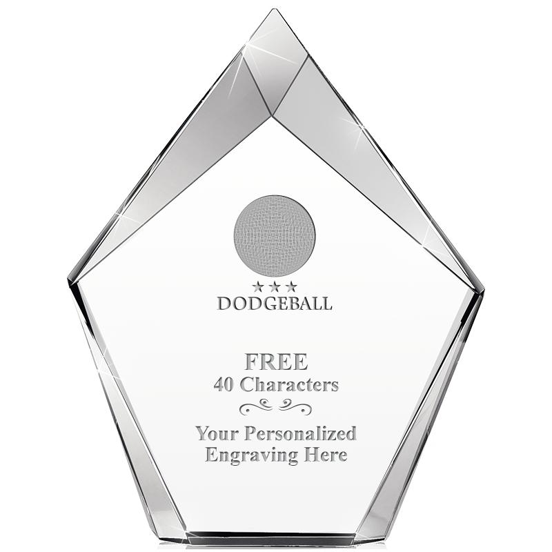 8" VERTEX PRISM CRYSTAL