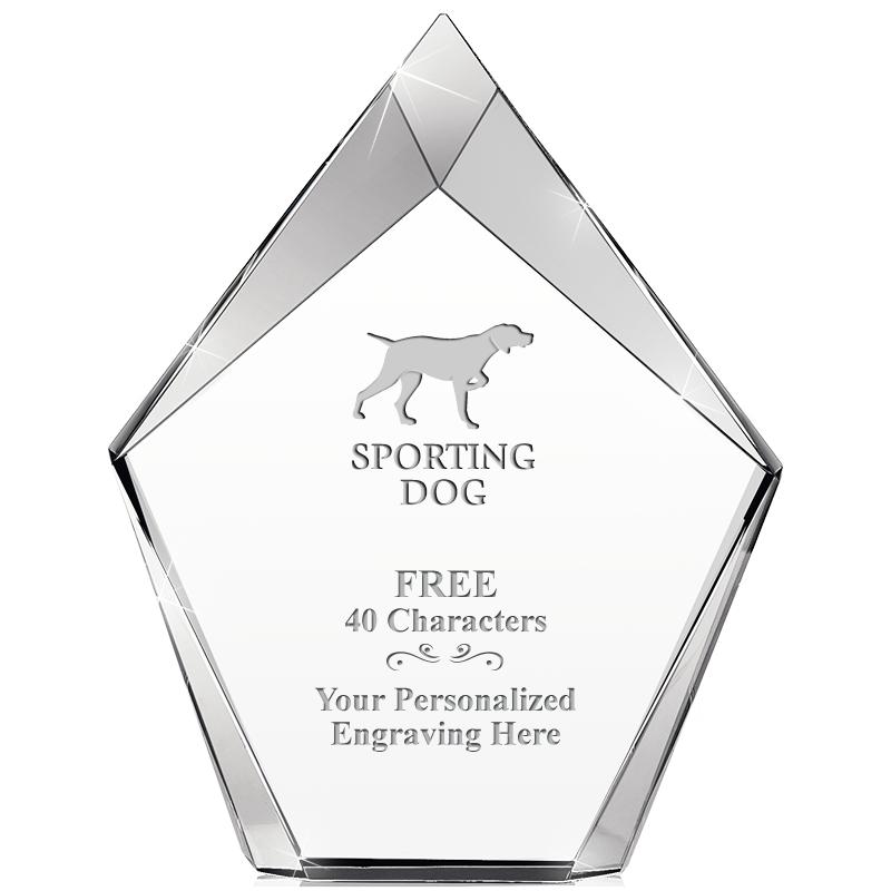 8" VERTEX PRISM CRYSTAL